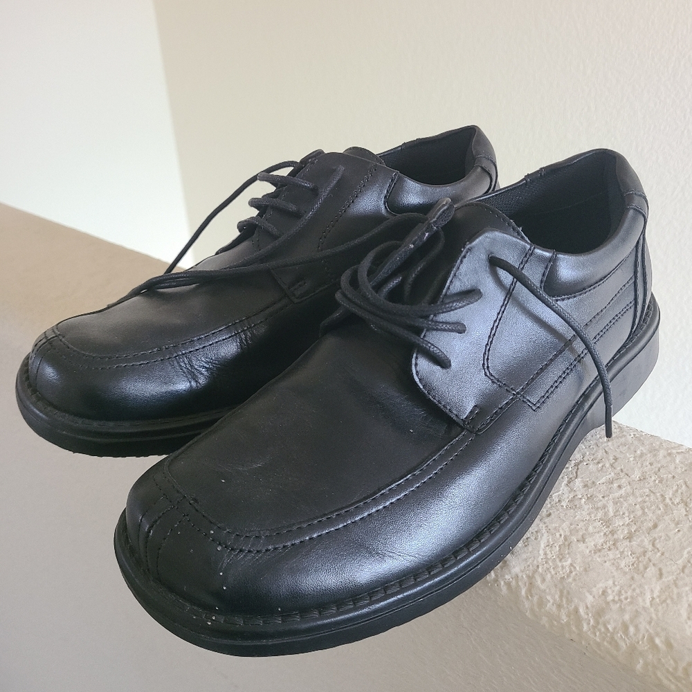 Kenneth Cole UNLISTED Classic Black Leather Men's Shoes 8.5